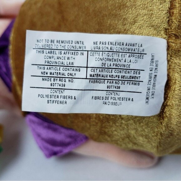 Disney Store Snow White The Seven Dwarfs Dopey 12 inch Plush Christmas Elf Toy - Picture 9 of 11